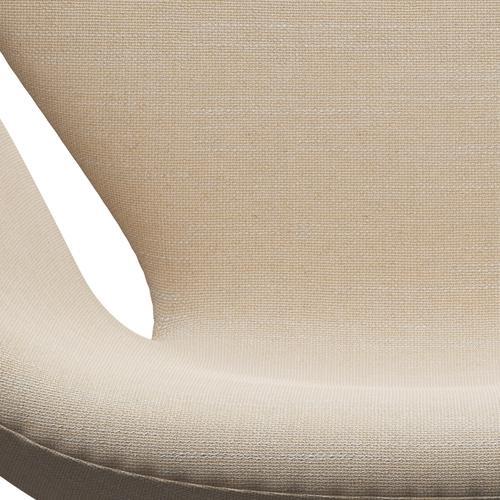 Fritz Hansen Swan Lounge Chair, Brown Bronze/Sunniva Crème/Sand