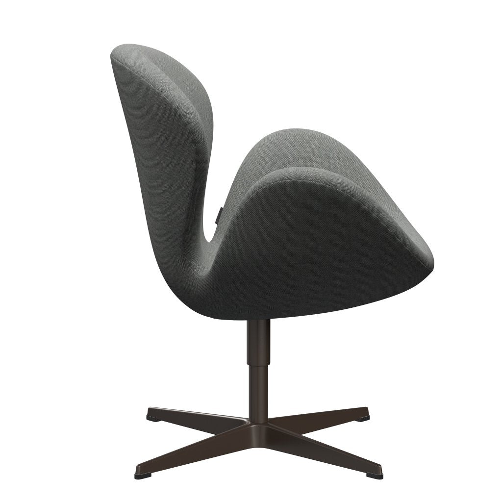 Fritz Hansen Swan Lounge Chair, Brown Bronze/Sunniva Grey