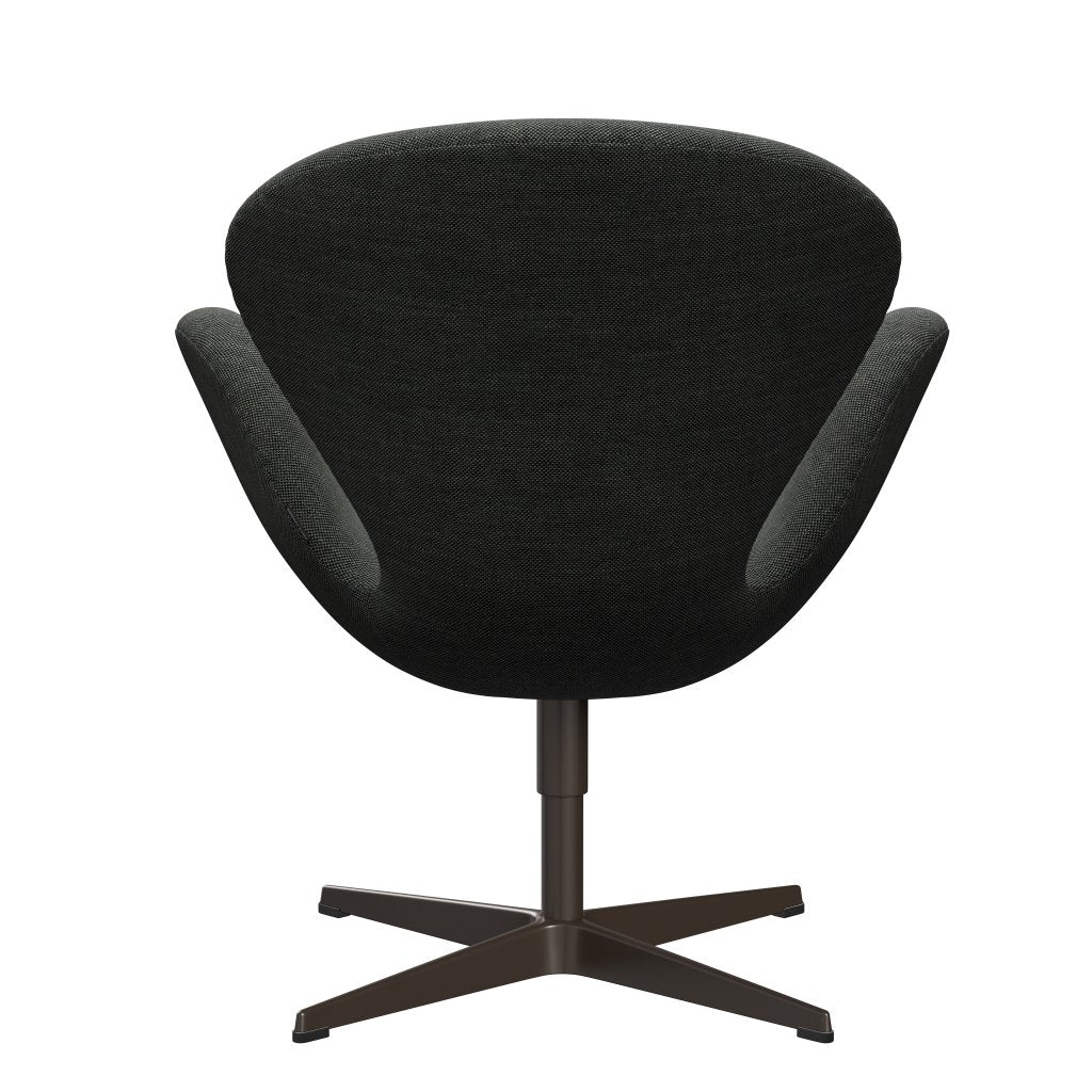 Fritz Hansen Swan Lounge Chair, Brown Bronze/Sunniva Light Grey/Dark Grey