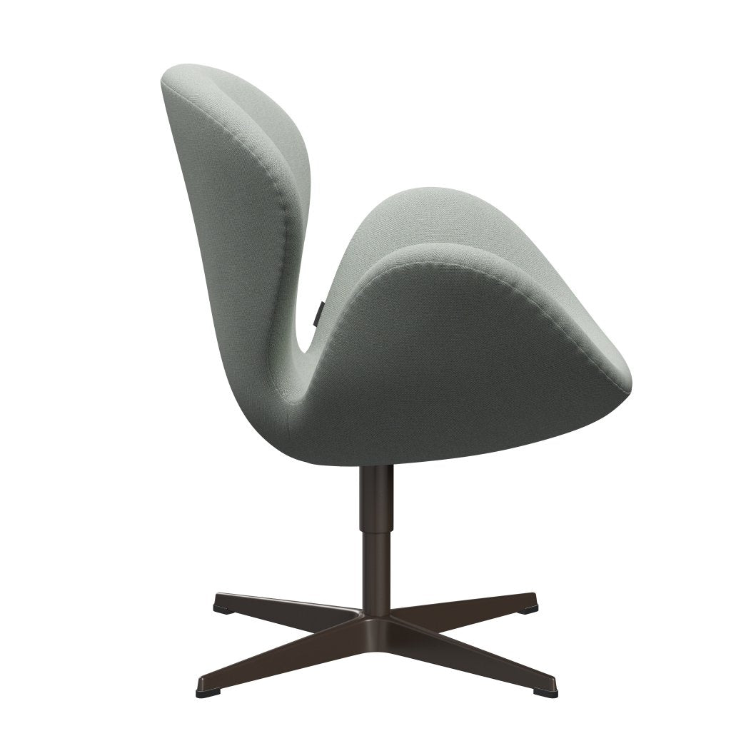 Fritz Hansen Swan Lounge Chair, Brown Bronze/Sunniva Mint Green