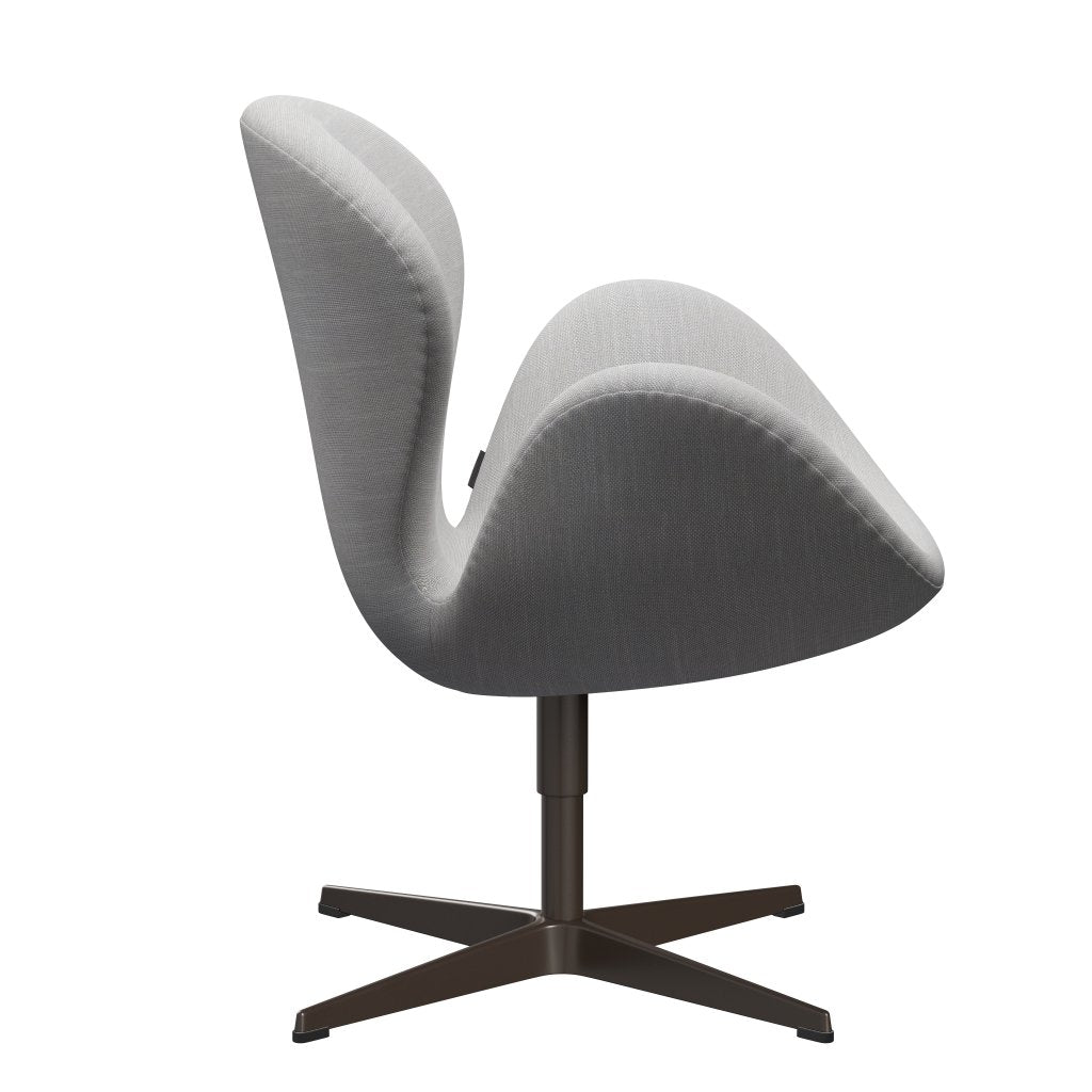 Fritz Hansen Swan Lounge Chair, Brown Bronze/Sunniva Natural/Light Grey