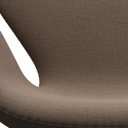 Fritz Hansen Swan Lounge Chair, Brown Bronze/Sunniva Chocolate/Tan