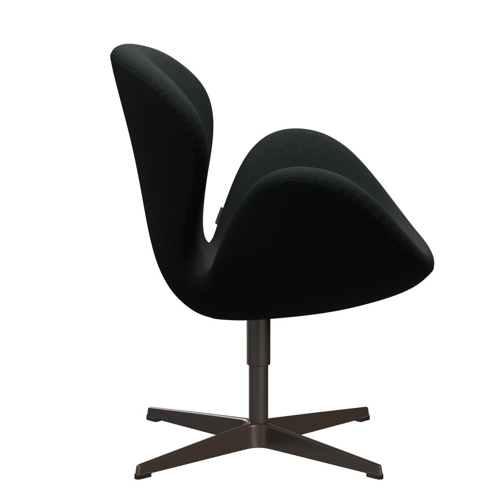 Fritz Hansen Swan Lounge Chair, Brown Bronze/Sunniva Black (193)