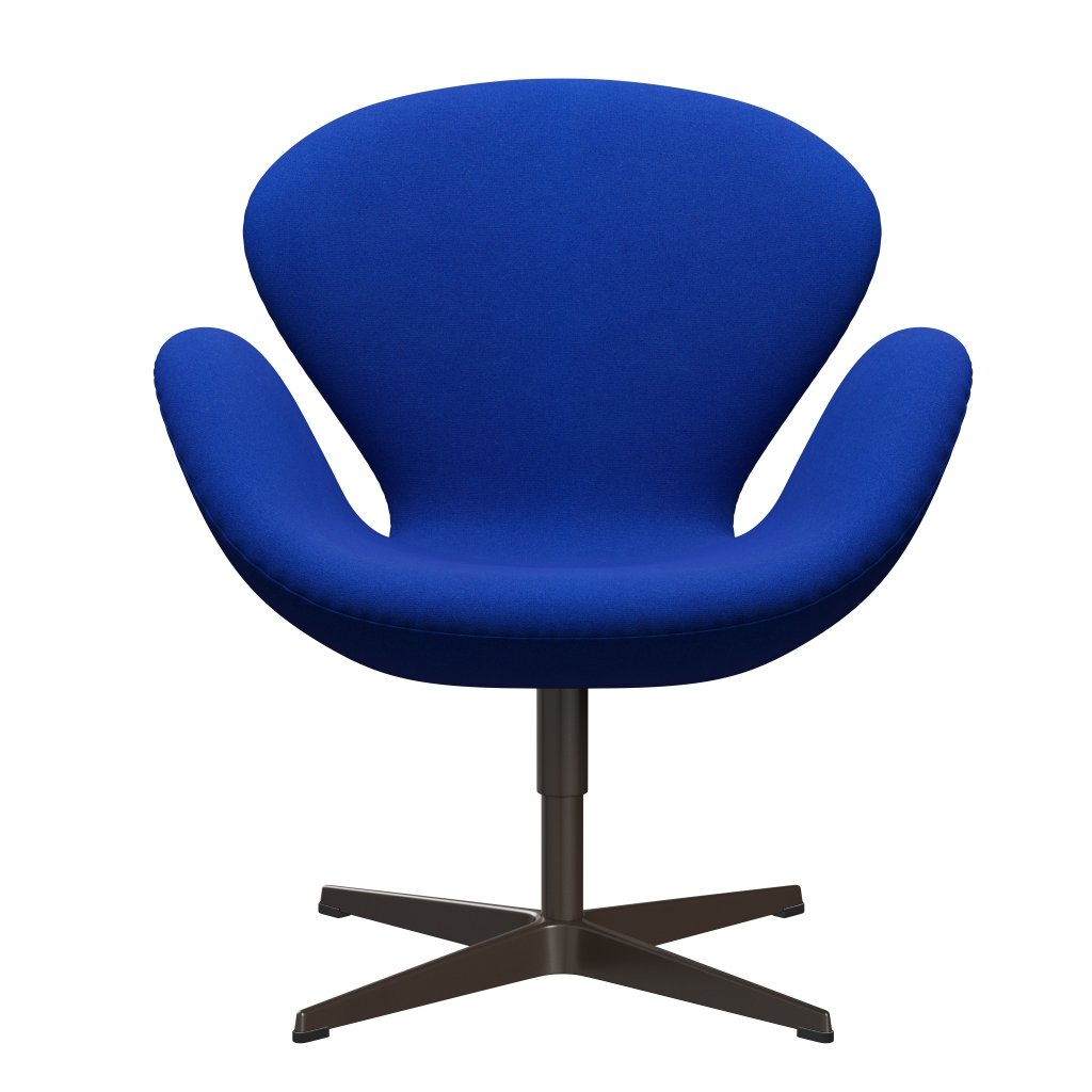 Fritz Hansen Swan Lounge Chair, Brown Bronze/Tonus Light Blue