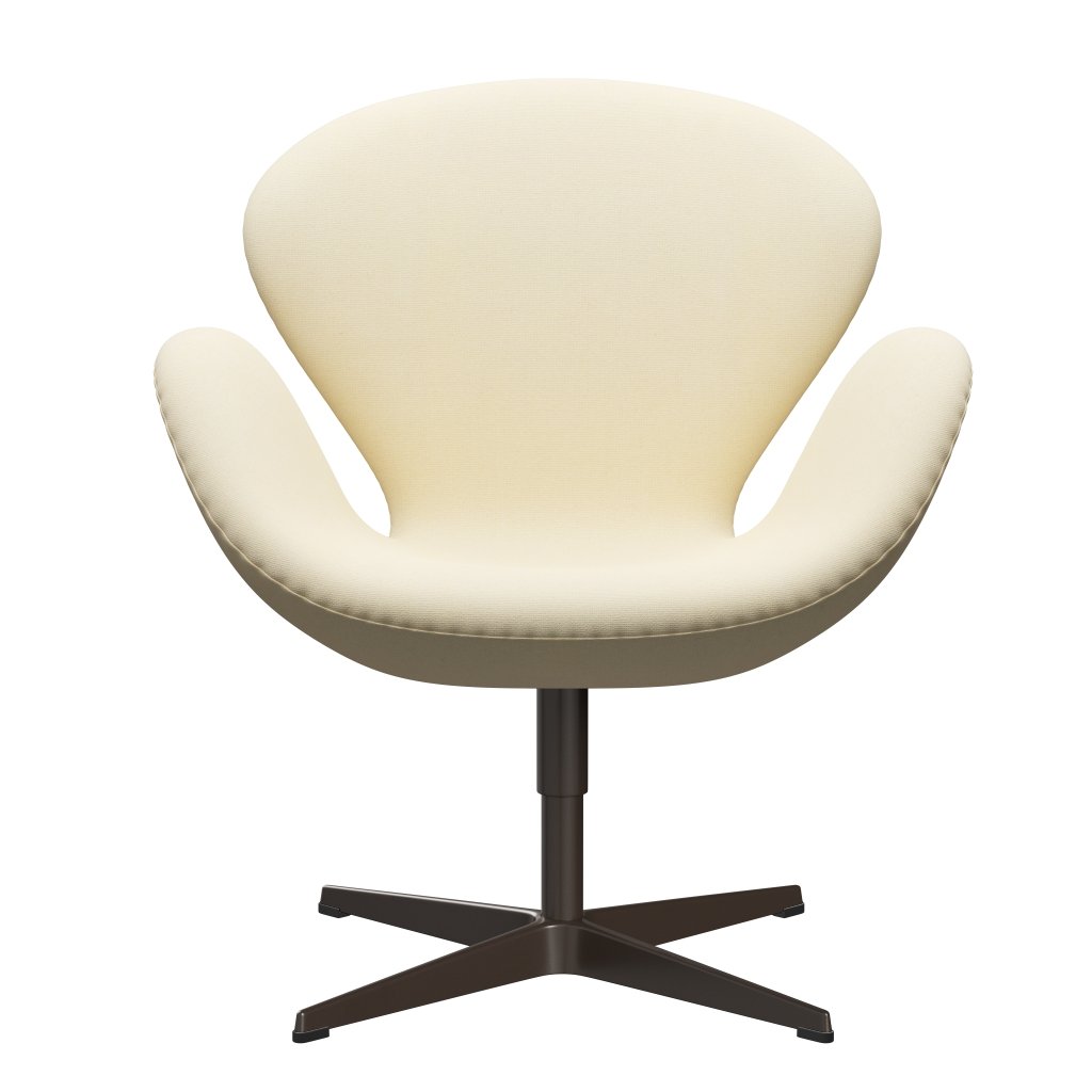 Fritz Hansen Swan Lounge Chair, Brown Bronze/Tonus Wool White