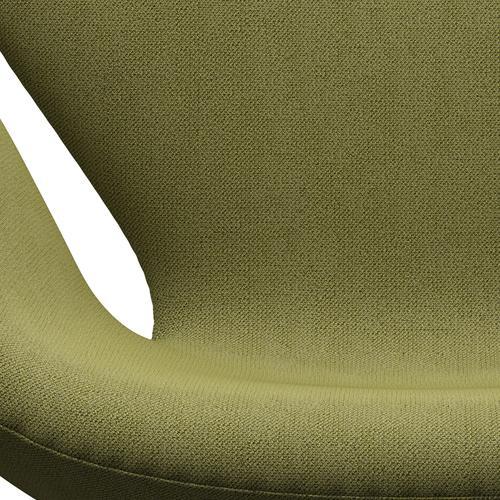 Fritz Hansen Swan Lounge Chair, Satin Brushed Aluminium/Capture Wamrgrün