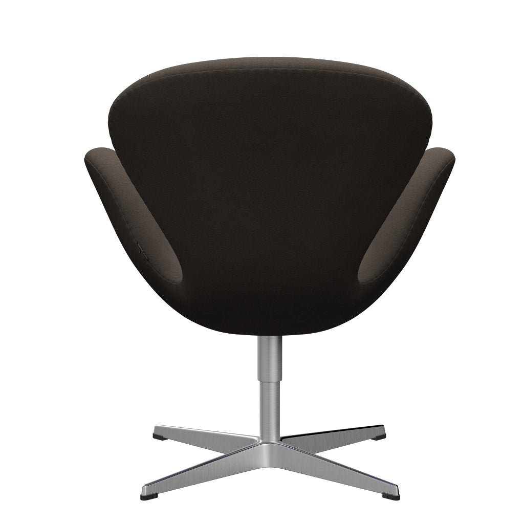 Fritz Hansen Swan Lounge Chair, Satin Brushed Aluminium/Comfort Grey (61014)
