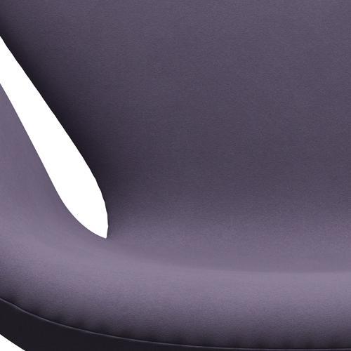 Fritz Hansen Swan Lounge Chair, Satin Brushed Aluminium/Comfort Violet