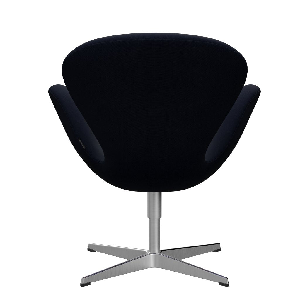 Fritz Hansen Swan Lounge Chair, Satin Brushed Aluminium/Fame Navy (66061)