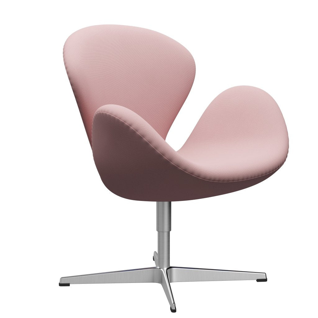 Fritz Hansen Swan Lounge Chair, Satin Brushed Aluminium/Fame Warm Purple