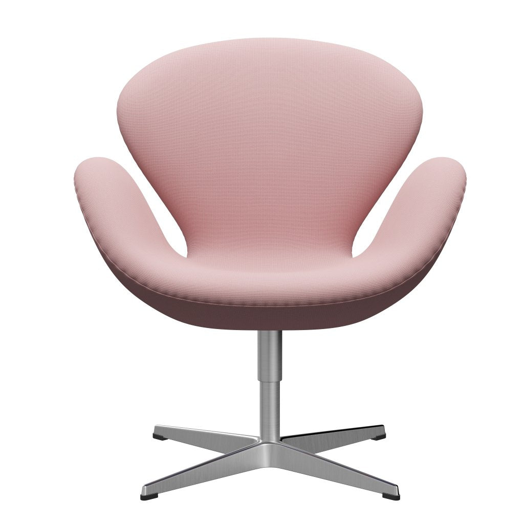 Fritz Hansen Swan Lounge Chair, Satin Brushed Aluminium/Fame Warm Purple
