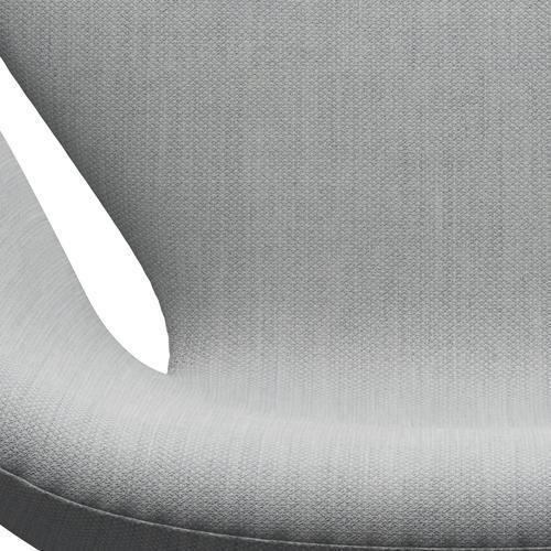 Fritz Hansen Swan Lounge Chair, Satin Brushed Aluminium/Fiord Grey/Medium Grey