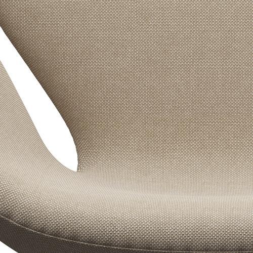 Fritz Hansen Swan Lounge Chair, Satingbrushed Aluminium/Hallingdal Sand