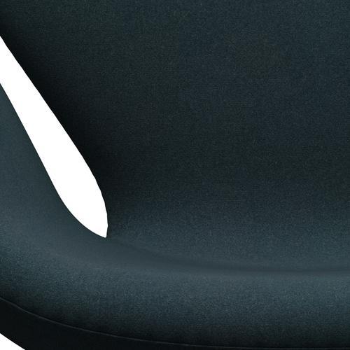 Fritz Hansen Swan Lounge Chair, Satin Brushed Aluminium/Tonus Dark Green