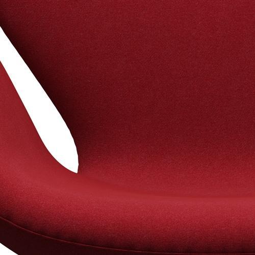 Fritz Hansen Swan Lounge Chair, Satin Brushed Aluminium/Tonus Light Bordeaux