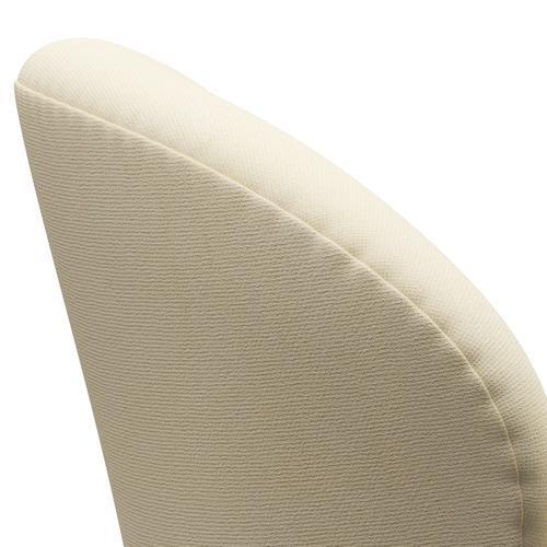 Fritz Hansen Swan Lounge Chair, Satin Brushed Aluminium/Tonus Wool White