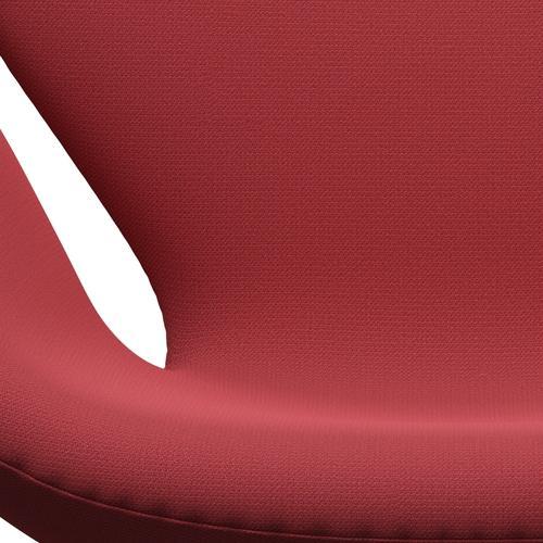 Fritz Hansen Swan Lounge Chair, Black Lacquered/Capture Instant Red