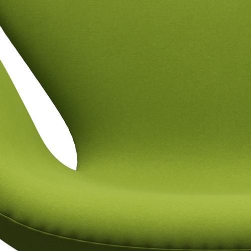 Fritz Hansen Swan Lounge Chair, Black Lacquered/Comfort Light Green (68000)