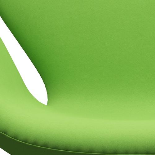 Fritz Hansen Swan Lounge Chair, Black Lacquered/Comfort Light Green (68010)