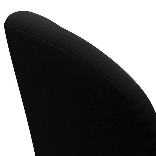 Fritz Hansen Swan Lounge Chair, Black Lacquered/Comfort Black (60009)