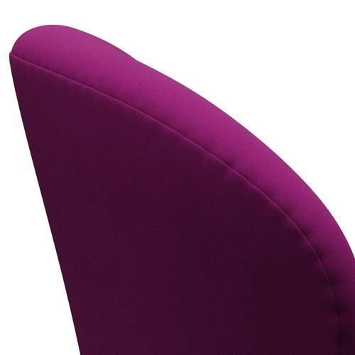 Fritz Hansen Swan Lounge Chair, Black Lacquered/Comfort Violet Light