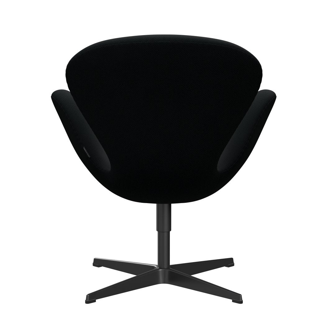 Fritz Hansen Swan Lounge Chair, Black Lacquered/Diablo Black