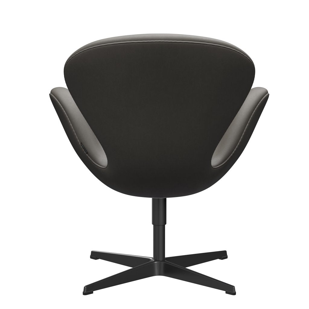 Fritz Hansen Swan Lounge Chair, Black Lacquered/Essential Lava