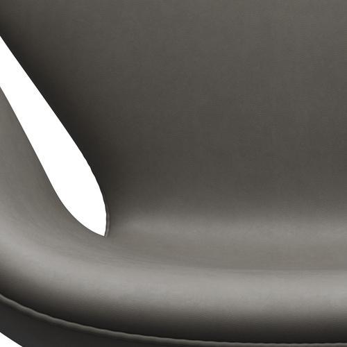 Fritz Hansen Swan Lounge Chair, Black Lacquered/Essential Lava