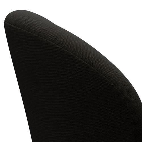 Fritz Hansen Swan Lounge Chair, Black Lacquered/Fame Dark