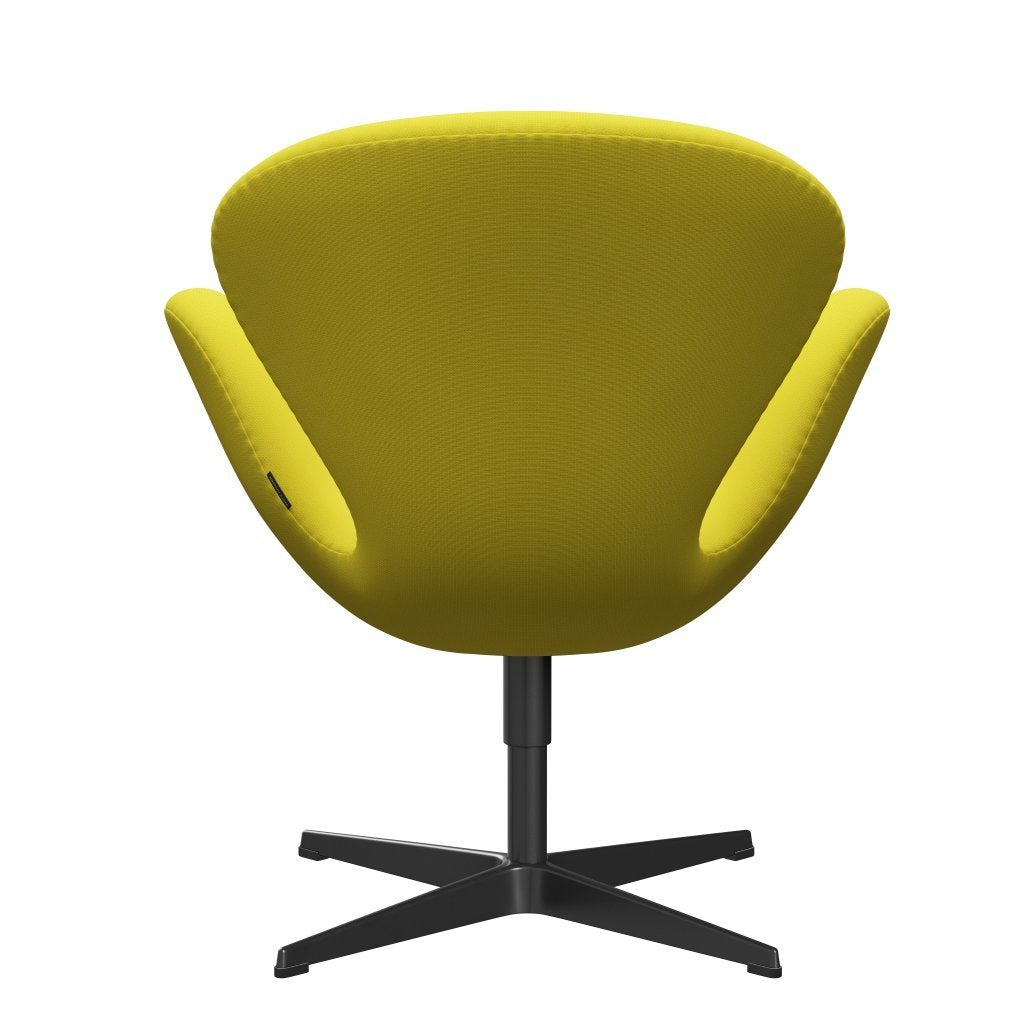 Fritz Hansen Swan Lounge Chair, Black Lacquered/Fame Yellow