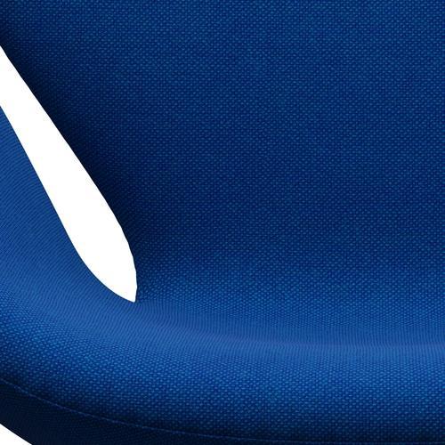 Fritz Hansen Swan Lounge Chair, Black Lacquered/Hallingdal Blue/Light Turquoise