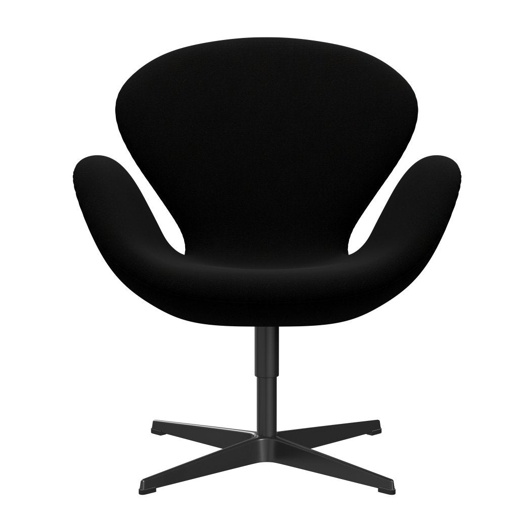 Fritz Hansen Swan Lounge Chair, Black Lacquered/Hallingdal Black