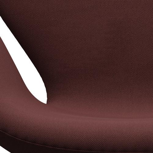 Fritz Hansen Swan Lounge Chair, Black Lacquered/Steelcut Dark Brown (655)