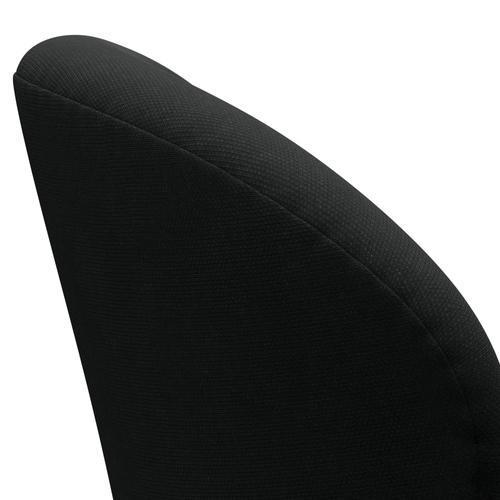 Fritz Hansen Swan Lounge Chair, Black Lacquered/Steelcut Black