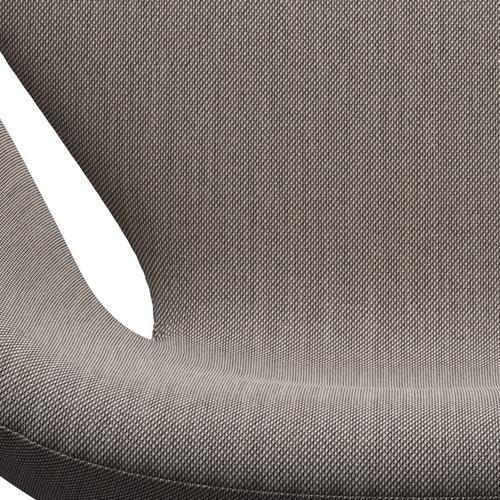 Fritz Hansen Swan Lounge Chair, Black Lacquered/Steelcut Trio Pink/White/Black