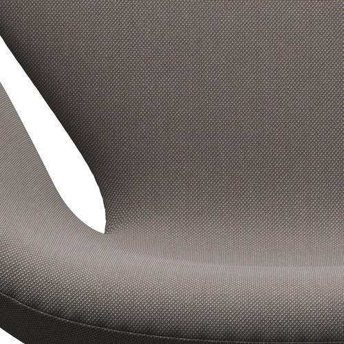 Fritz Hansen Swan Lounge Chair, Black Lacquered/Steelcut Trio Sand Dark