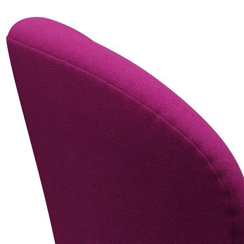 Fritz Hansen Swan Lounge Chair, Black Lacquered/Tonus Pink