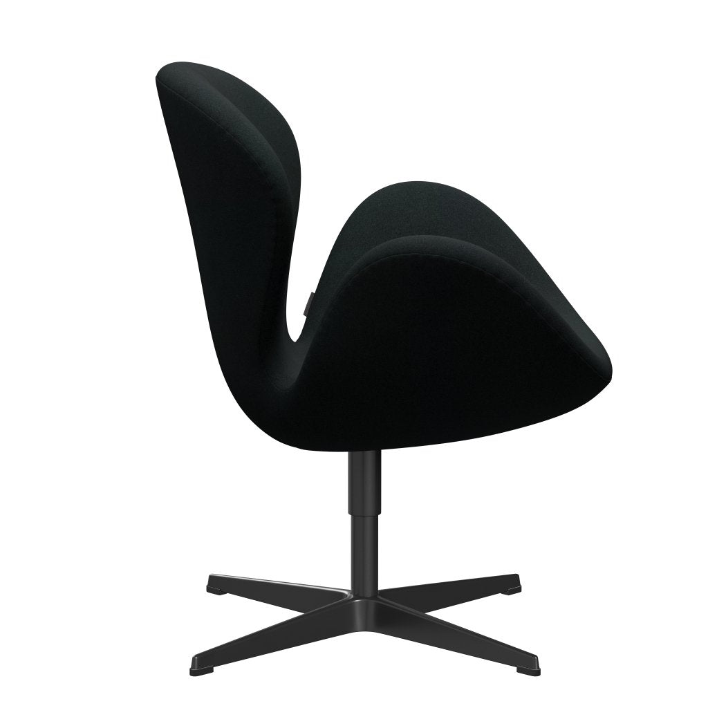Fritz Hansen Swan Lounge Chair, Black Lacquered/Tonus Black