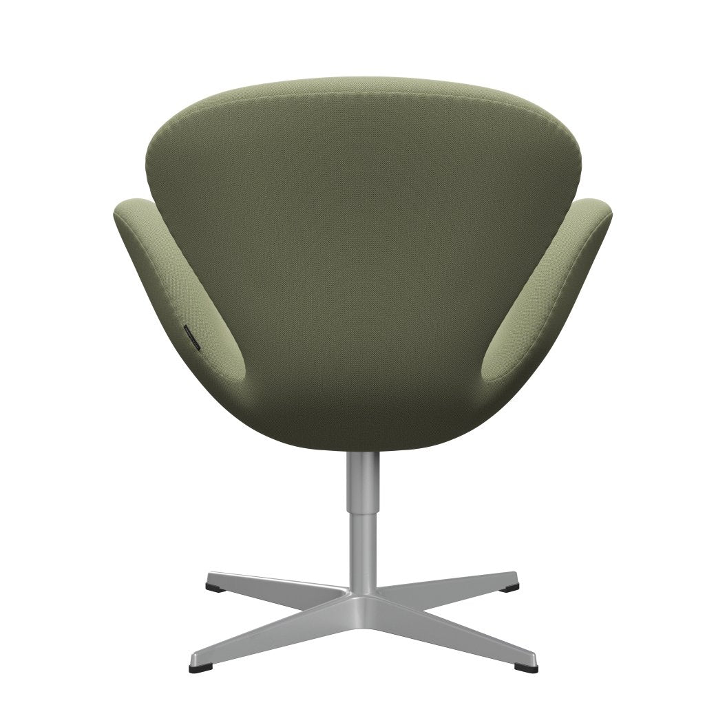Fritz Hansen Swan Lounge Chair, Silver Grey/Capture Delicate Green