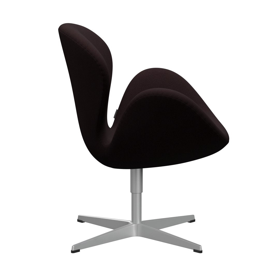 Fritz Hansen Swan Lounge Chair, Silver Grey/Christianshavn Dark Red Uni