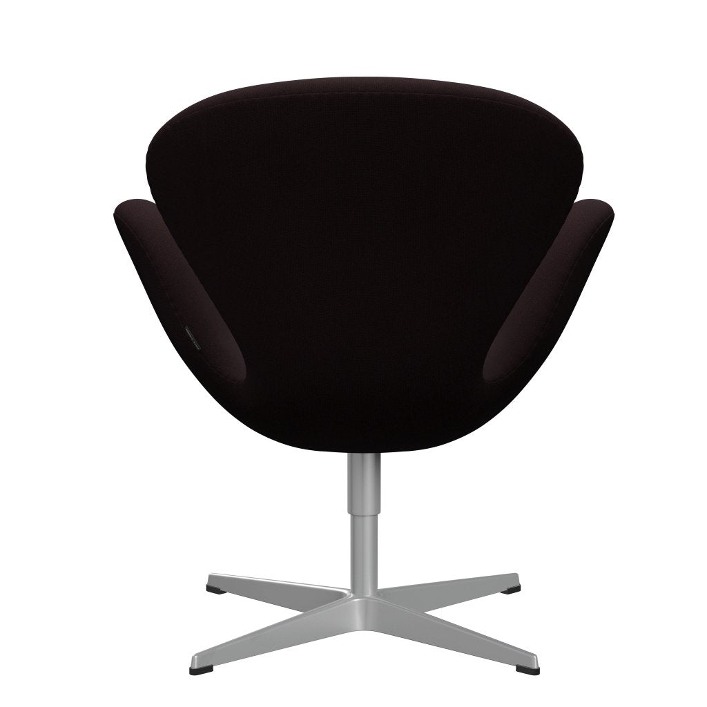Fritz Hansen Swan Lounge Chair, Silver Grey/Christianshavn Dark Red Uni