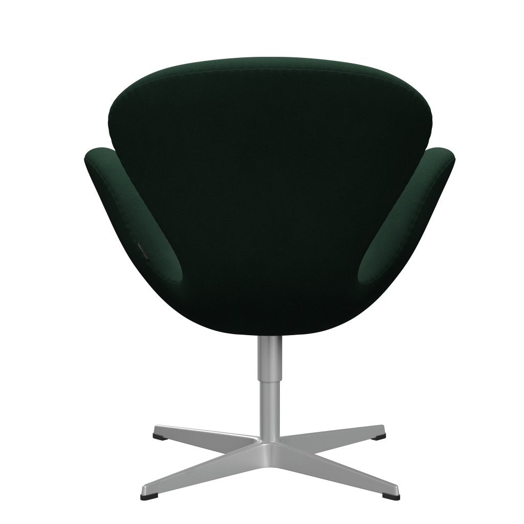Fritz Hansen Swan Lounge Chair, Silver Grey/Comfort Dark Green
