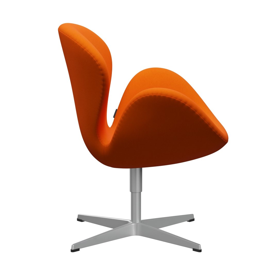 Fritz Hansen Swan Lounge Chair, Silver Grey/Comfort Yellow/Orange