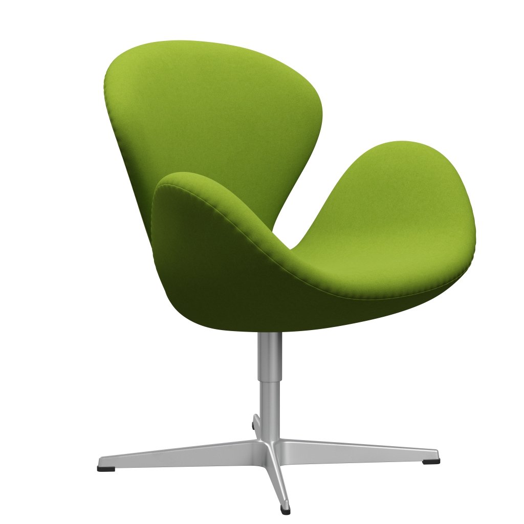 Fritz Hansen Swan Lounge Chair, Silver Grey/Comfort Green (68011)