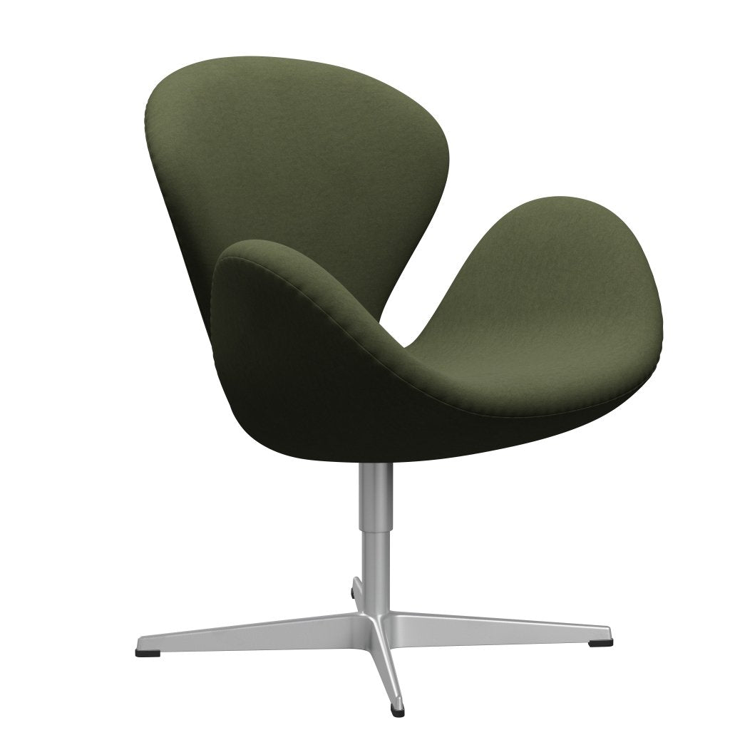 Fritz Hansen Swan Lounge Chair, Silver Grey/Comfort Green/Grey