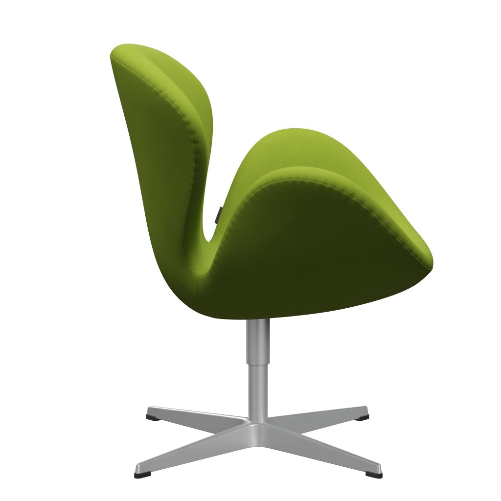 Fritz Hansen Swan Lounge Chair, Silver Grey/Comfort Light Green (68000)