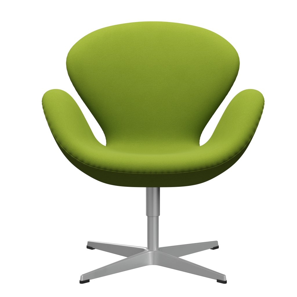 Fritz Hansen Swan Lounge Chair, Silver Grey/Comfort Light Green (68000)