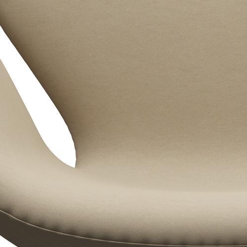 Fritz Hansen Swan Lounge Chair, Silver Grey/Comfort Sand Light (61002)