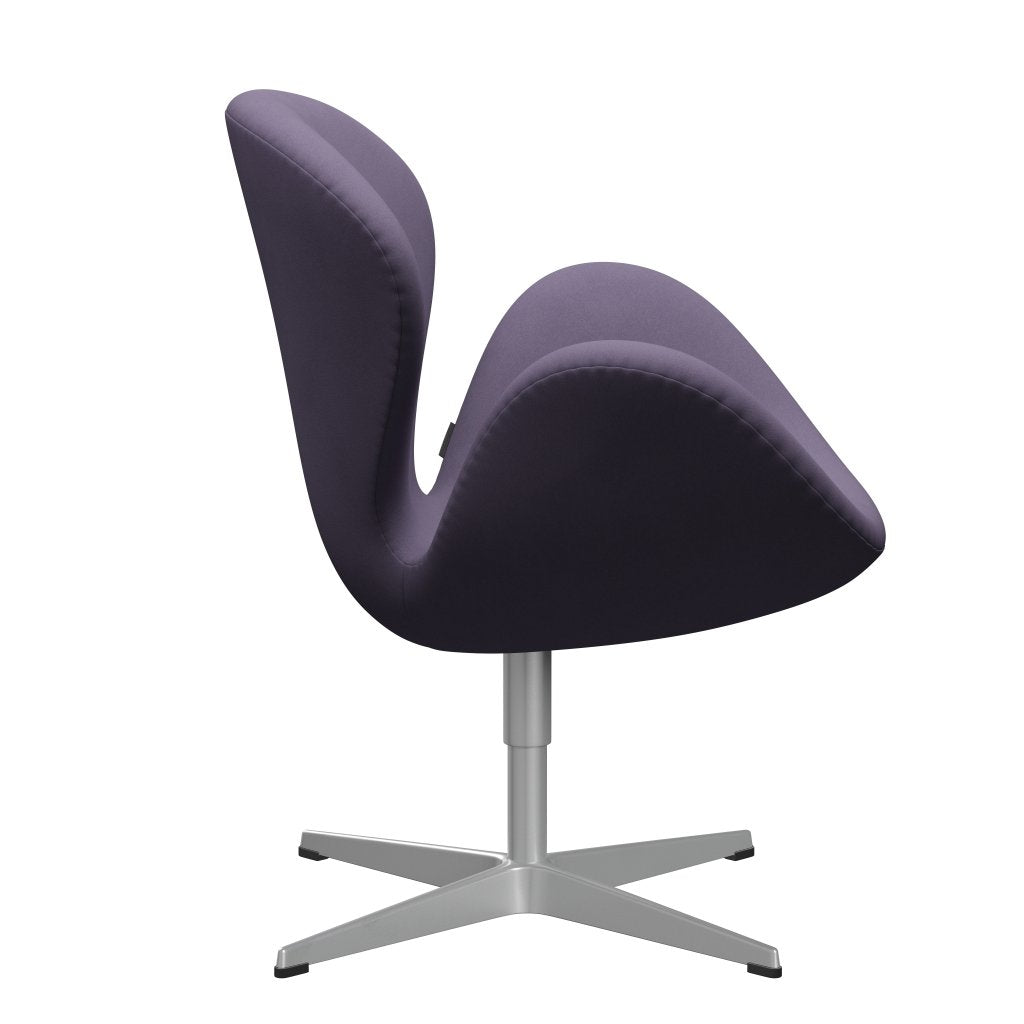 Fritz Hansen Swan Lounge Chair, Silver Grey/Comfort Violet