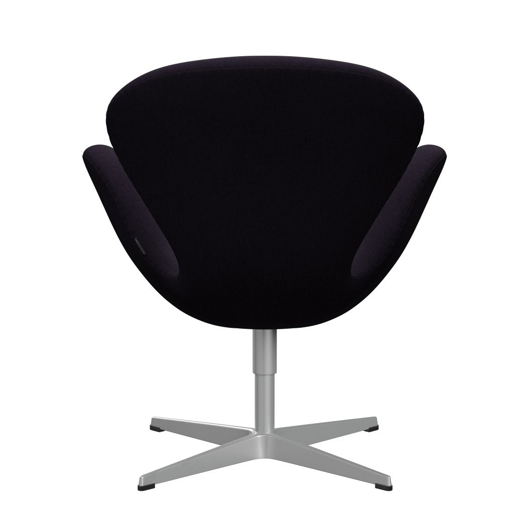 Fritz Hansen Swan Lounge Chair, Silver Grey/Comfort Violet Red